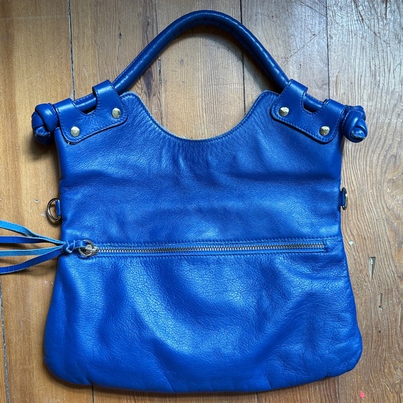 Pietro Alessandro Handbags - Pietro NYC Blue Leather Handbag clutch 11” wide
